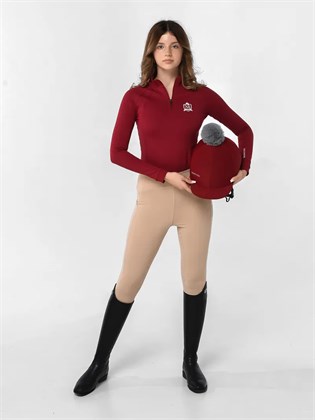 Teen Fleece-Lined Riding Breeches — Beige