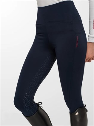 Women's Fleece-Lined Riding Breeches — Navy