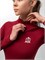Лонгслив для верховой езды утепленный, бордовый 521505364