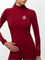 Лонгслив для верховой езды утепленный, бордовый 521505364